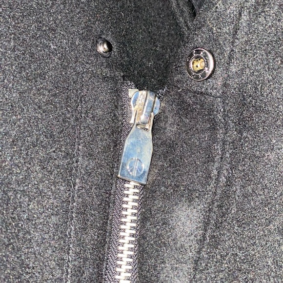 Black Wool Dress Coat Haight & Ashbury - Picture 7 of 9